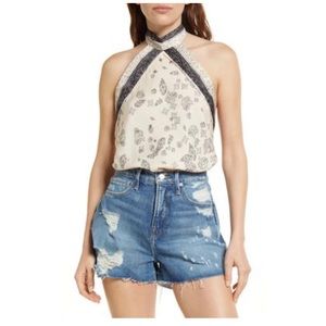 Free people high-neck halter bodysuit-NWT